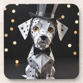Origami mini extravagant dalmatisch getränkeuntersetzer