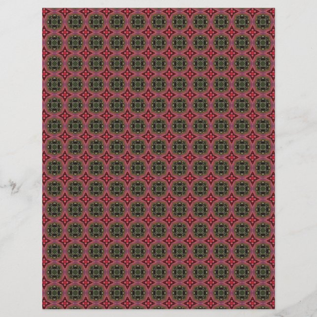 Origami Paper Black Red Customizable Hobby Art Flyer (Vorne)