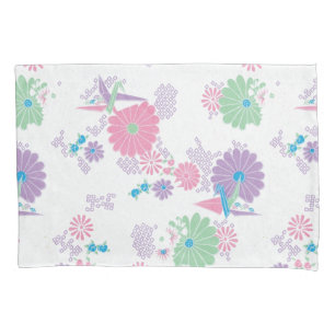 Origami Paper Crans und Blume Kissenbezug