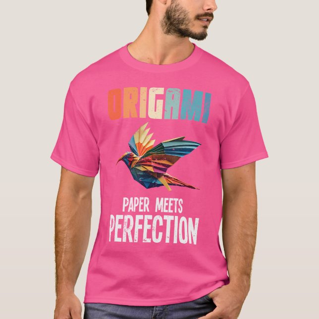 Origami Paper Faltung Art Lover Origami T-Shirt (Vorderseite)