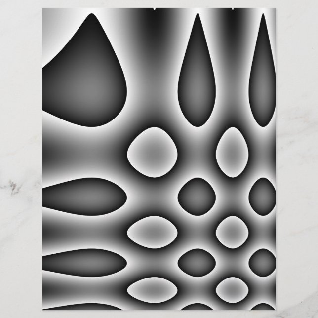 Origami Paper, Graue Abstrakte Punkte & Teardrops Flyer (Vorne)