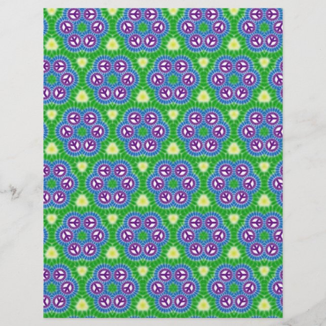 Origami Paper Green Blue Customizable Hobby Art Flyer (Vorne)