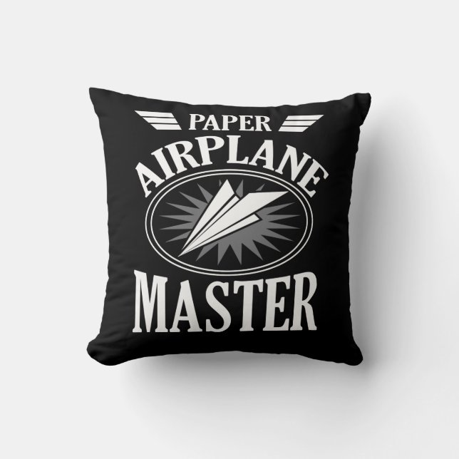 Origami Papierflugzeug-Meister für Kinder Kissen (Vorderseite)