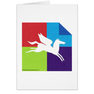 Origami/Pegasus-Karte