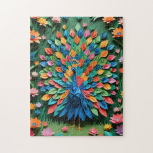 Origami-Pfau