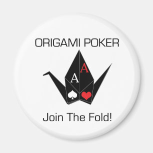 Origami Poker-Karten-Schutz/Magnet! Magnet