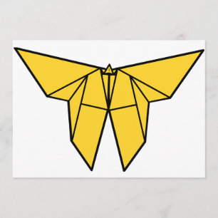 Origami Schmetterlings-Einladungen Einladung
