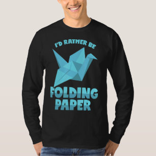 Origami Sprichwort Paper Faltung Krane Japan T-Shirt