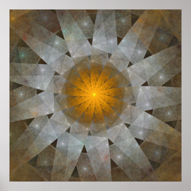 'Origami Sun' Poster (Vorne)