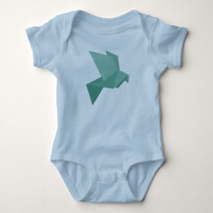 Origami Taube Baby Strampler