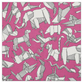 Origami-Tier-Grube rosa Stoff