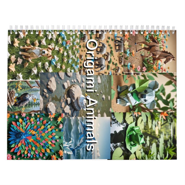 Origami-Tiere 2026 Kalender (Titelbild)