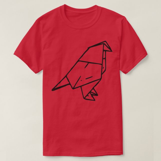 Origami-Vogel 10 T-Shirt (Design vorne)