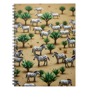 Origami-Zebra-Safari Notizblock