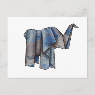 Origamiphant Postkarte