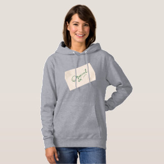 Original 1 Grauer Kapuzenpullover für Damen Hoodie