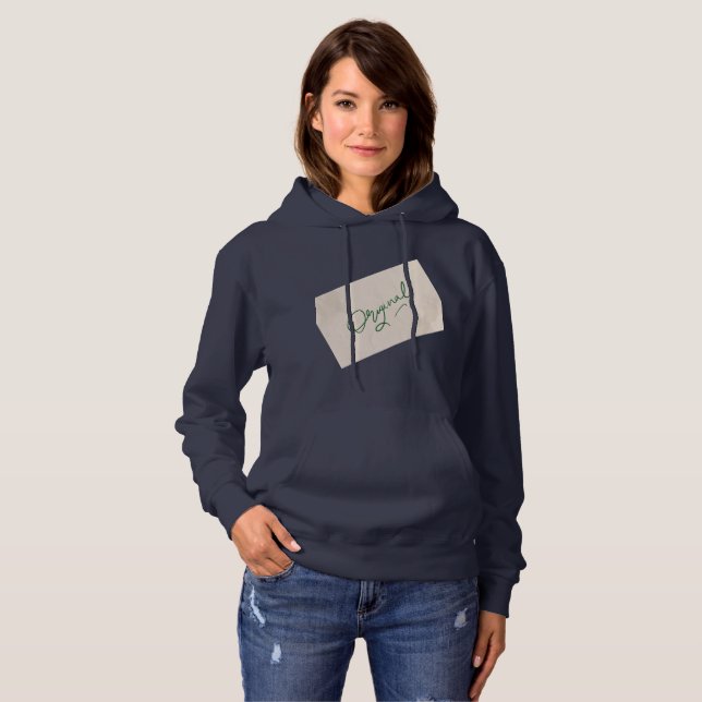 Original 1 Navy Blue Women's Pullover Hoodie  (Vorne ganz)
