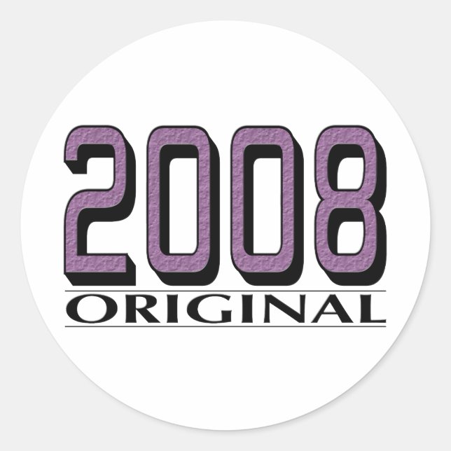 Original 2008 runder aufkleber (Vorderseite)