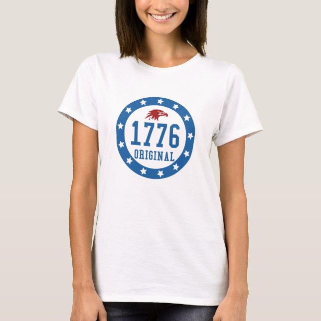 Original 4. Juli-Abzeichen 1776 T-Shirt (Vorderseite)