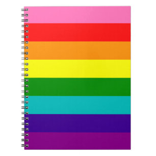 Original 8-Streifen LGBT-Gay Pride-Regenbogenflagg Notizblock