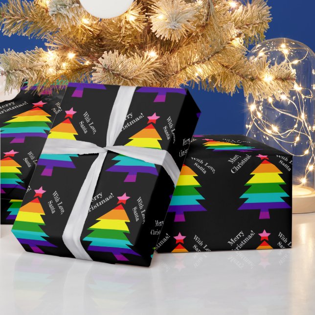 Original 8 Streifen LGBT Prix Flag LGBTQ Weihnacht Geschenkpapier (Feiertage)