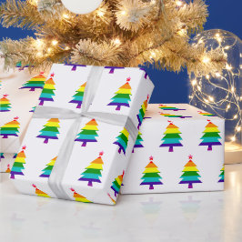 Original 8 Streifen Pride Flag LGBTQ Weihnachtsbau Geschenkpapier