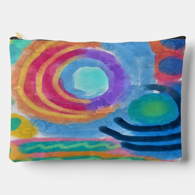 Original Abstrakt Art Pencil Pouch Zubehörtasche (Vorderseite)