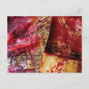 Original Abstrakte Kunst - Abstrakte Malerei Postkarte
