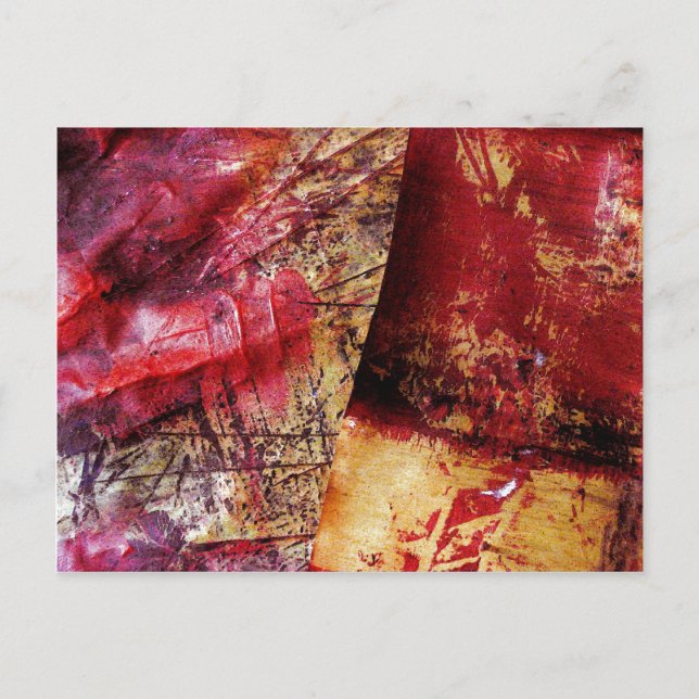 Original Abstrakte Kunst - Abstrakte Malerei Postkarte (Vorderseite)