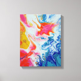 Original abstrakte Kunst Sommerresidenz Leinwanddruck