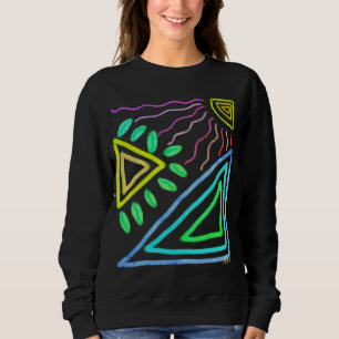Original Abstrakte Kunst zu tragen Sweatshirt