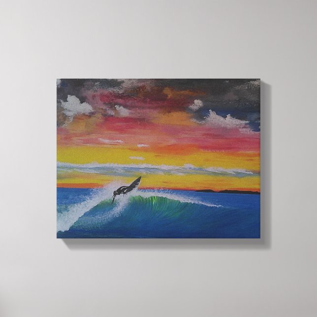 Original Acrylmaldruck Leinwanddruck (Vorderseite)