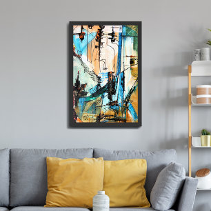 Original Acrylmalerei auf Fotodruck
