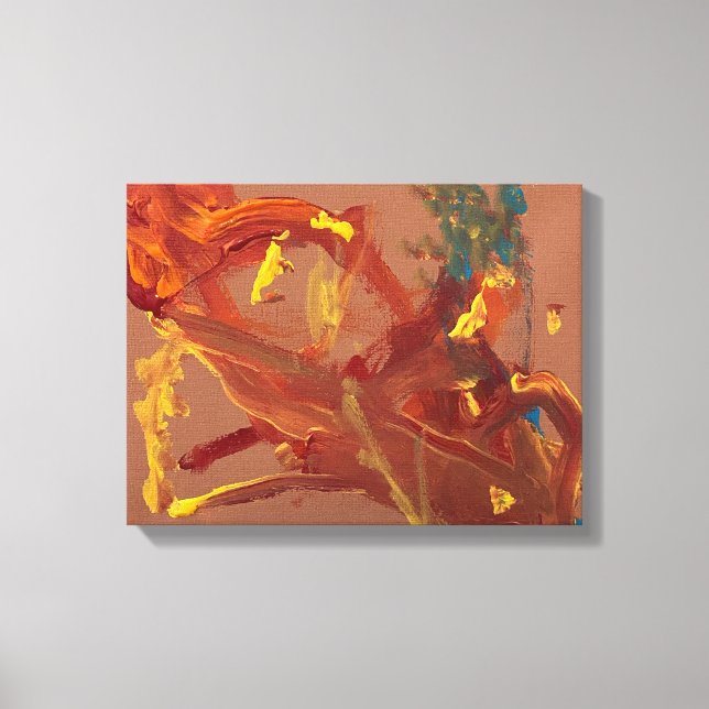 Original Acrylmalerei, bedruckt als Leinwanddruck (Vorderseite)