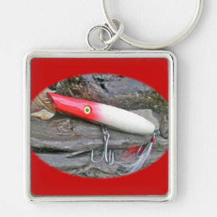 Original AJS Bleistift Popper Fishing Lure Schlüsselanhänger