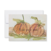 Original Aquarellskizze Pumpkin