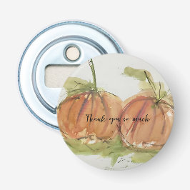 Original Aquarellskizze Pumpkin Flaschenöffner