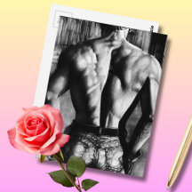 Original Art Bodybuilder Back In Tight Jeans Cool