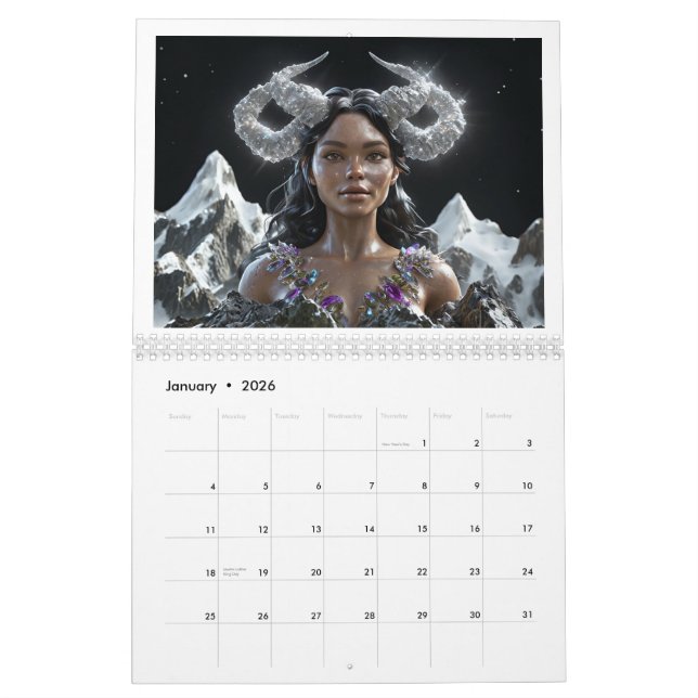 ORIGINAL ART CALENDAR 2026  KALENDER (Jan 2026)