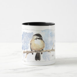 Original Art Chickadee Tasse