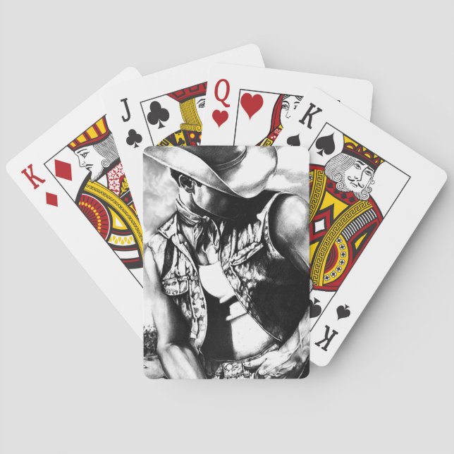 Original Art Cowboy Kartenspiel Spielkarten (Rückseite)