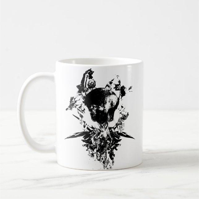 Original Art Work #3 Schwarzweiß Kaffeetasse (Links)
