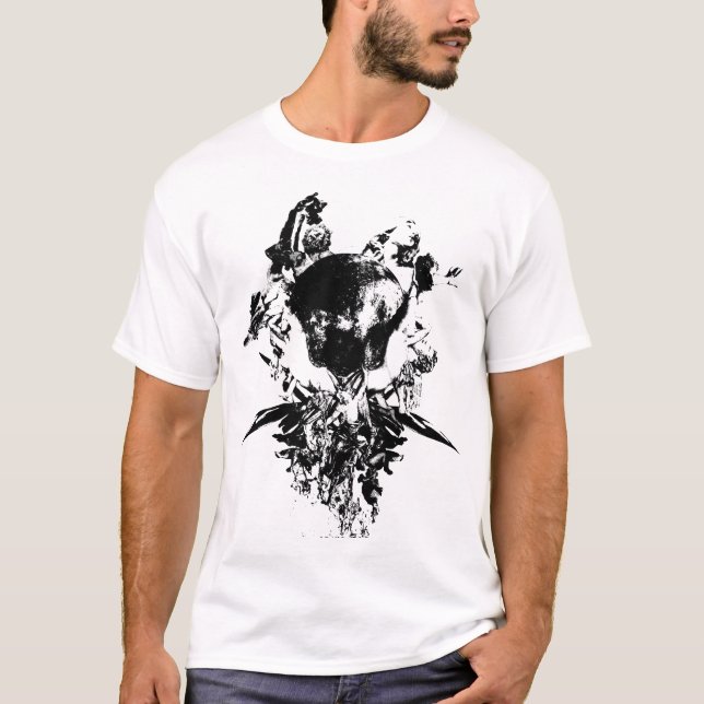Original Art Work #3 Schwarzweiß T-Shirt (Vorderseite)