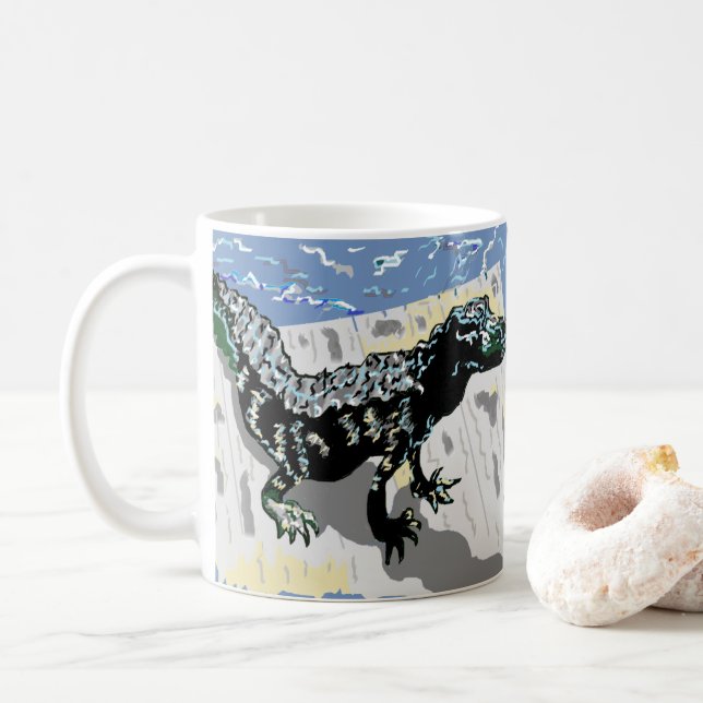 Original Art Work/Prints von Sarr Kaffeetasse (Mit Donut)