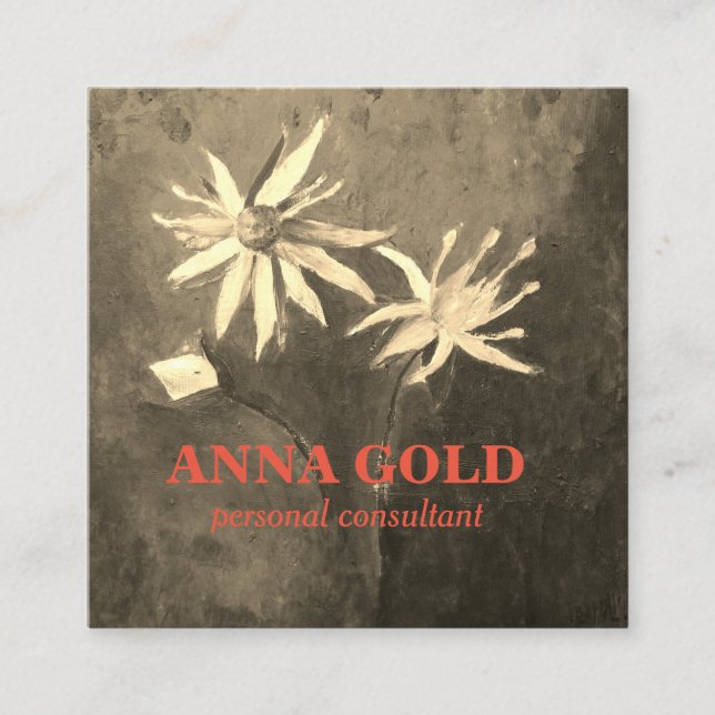 Original Artistic Consulting Square Business Card Quadratische Visitenkarte (Vorderseite)