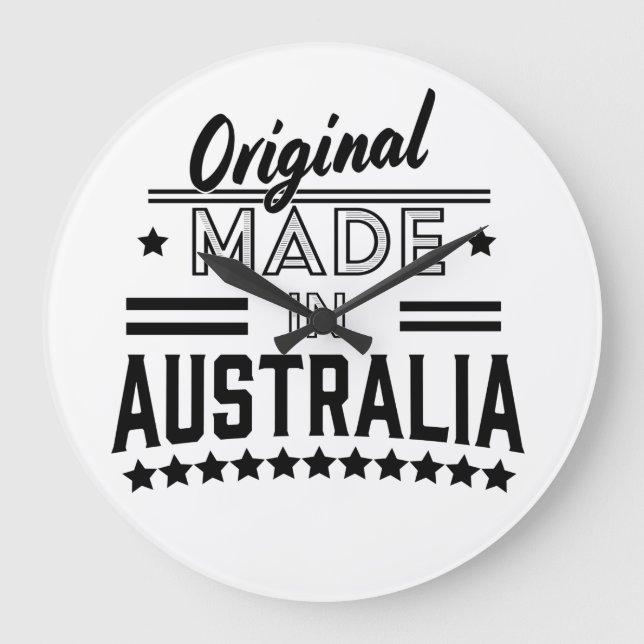 Original aus Australien Große Wanduhr (Vorderseite)