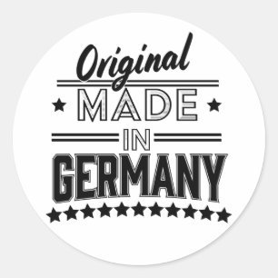 Original aus Deutschland Runder Aufkleber