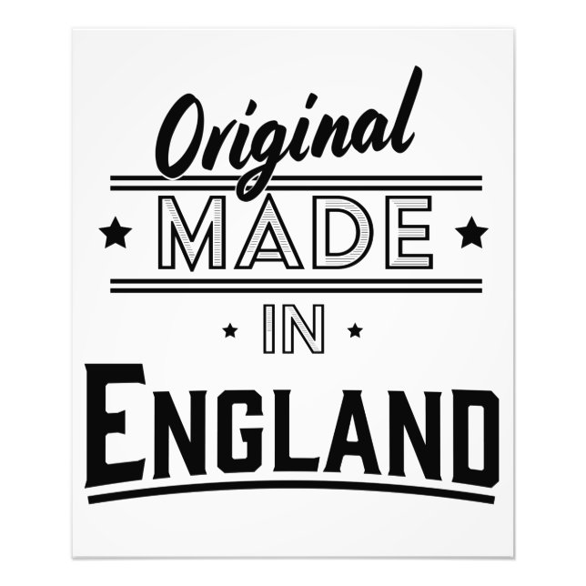 Original aus England Fotodruck (Vorne)