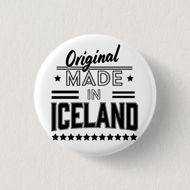 Original aus Island Button (Vorderseite)