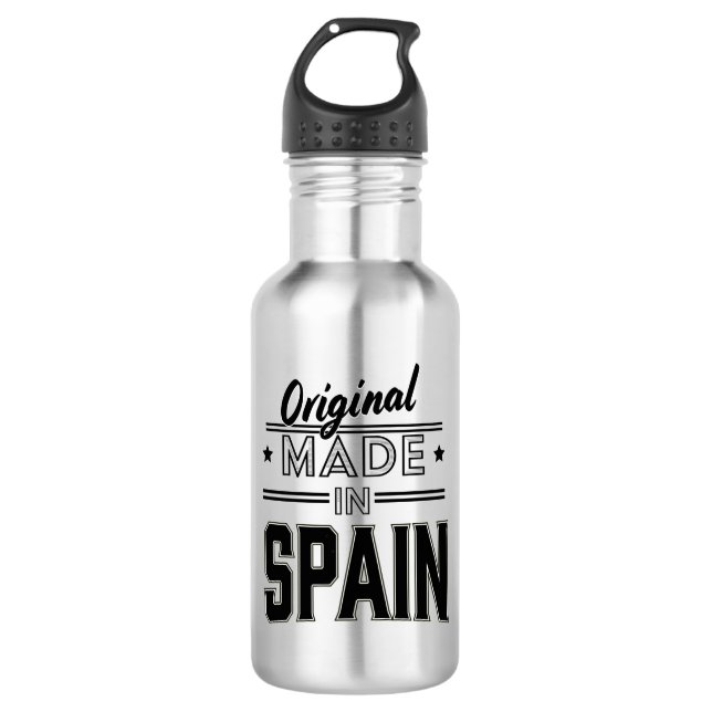 Original aus Spanien Edelstahlflasche (Vorderseite)